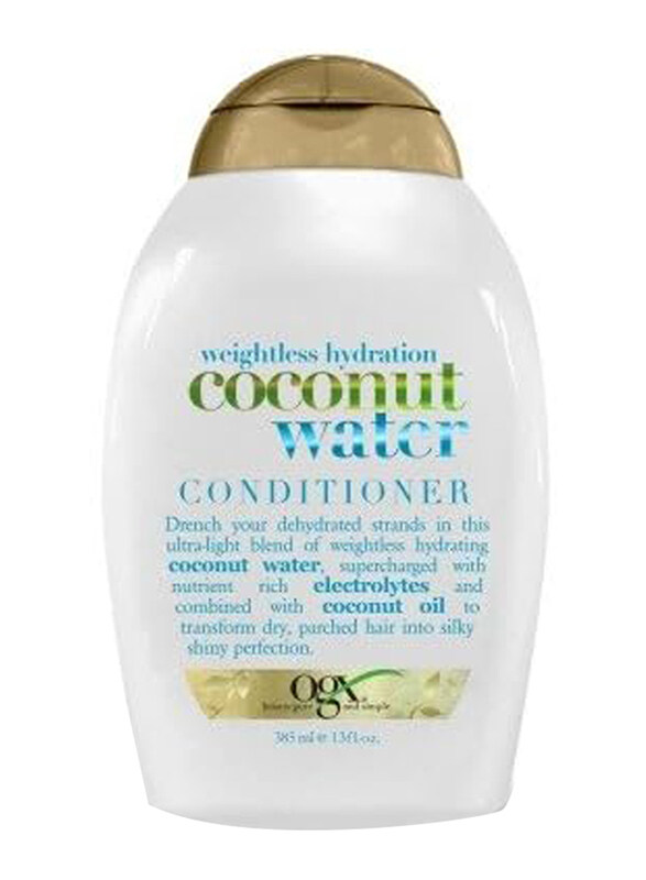 

Ogx Conditioner Coconut Water Weightless Hydrate, 2 x 385ml