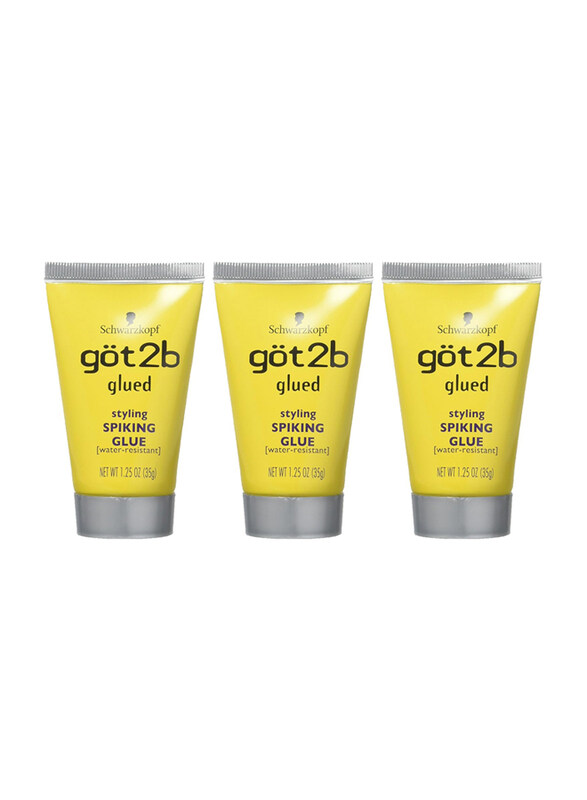 

Schwarzkopf Got 2B Glued Spiking Glue for All Hair Types, 3 x 1.25oz