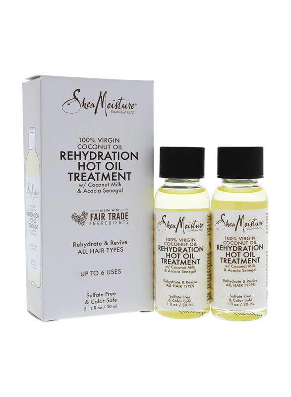 

Shea Moisture 100% Virgin Coconut Oil Rehydration Hot Oil Treatment for All Type Hair, 28ml