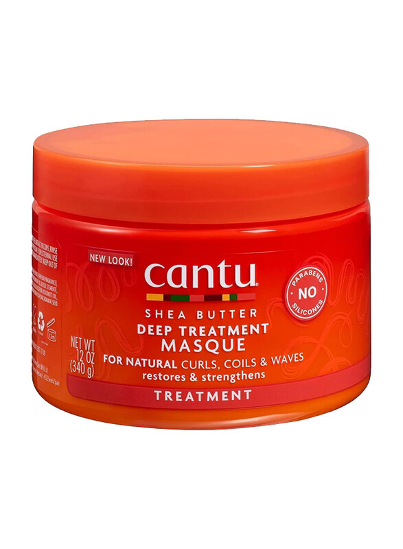 

Cantu Natural Hair Deep Treatment Masque Jar for Curly Hair, 6 x 12oz
