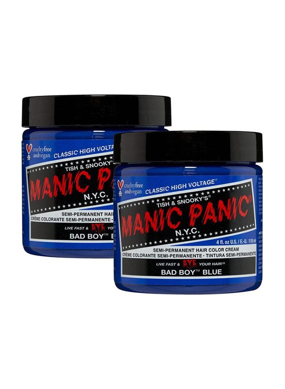 

Manic Panic Semi-Permanent Hair Color Cream, 2 x 118ml, Blue