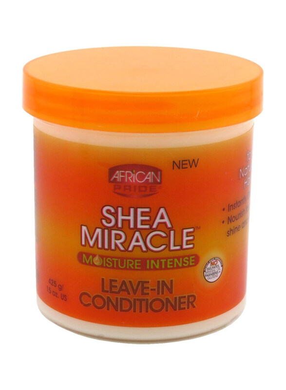 

African Pride Shea Miracle Moisture Intense Leave-In Conditioner Jar for All Type Hair, 3 x 15oz