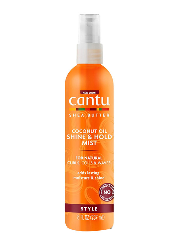 

Cantu Shea Butter Coconut Oil Shine And Hold Mist for Curly Hair, 8oz