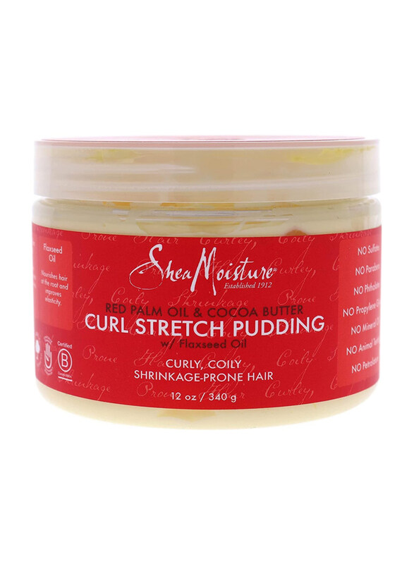 

Shea Moisture Red Palm Oil And Cocoa Butter Curl Stretch Pudding for Curly Hair, 12oz