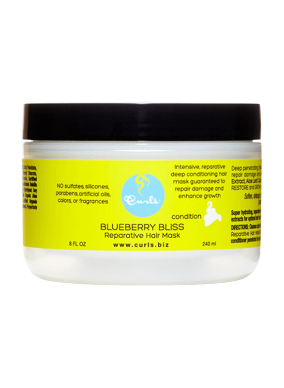 

Curls Blueberry Bliss Reperative Hair Mask for All Hair Types, 240ml