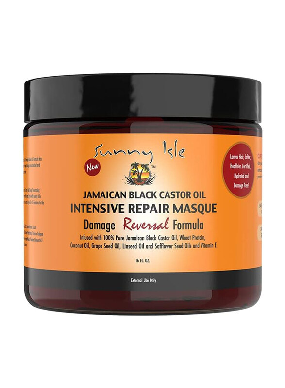 

Sunny Isle Jamaican Black Castor Oil Intensive Repair Mask for Damaged Hair, 455ml