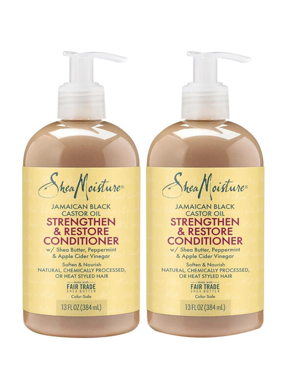 

Shea Moisture Jamaican Black Castor Oil Strengthen and Restore Conditioner for All Type Hair, 2 x 384ml