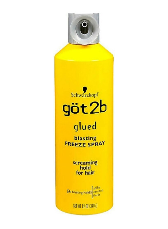 

Schwarzkopf Got 2B Glued Blasting Freeze Spray for All Hair Types, 3 x 340g