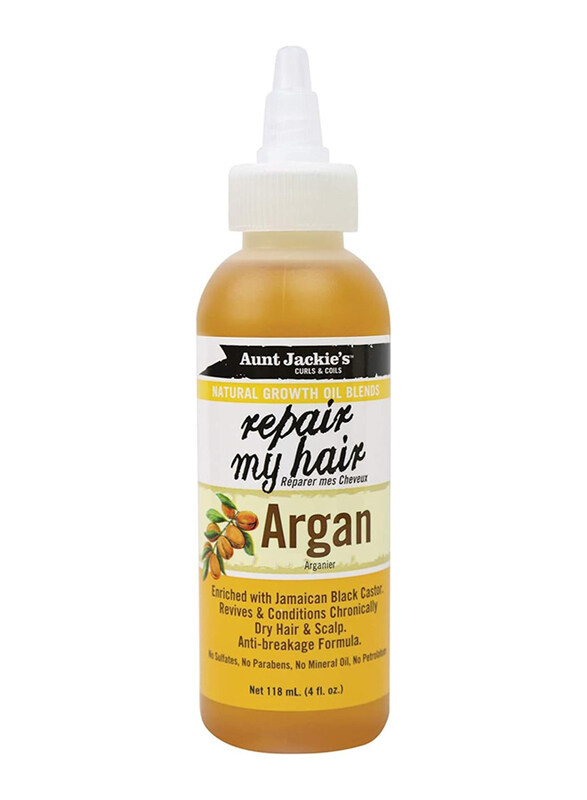 

Aunt Jackie's Repair My Hair Argan Growth Oil for Dry Hair, 118ml