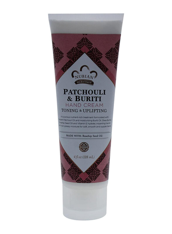 

Nubian Heritage Patchouli & Buriti Hand Cream, 4oz