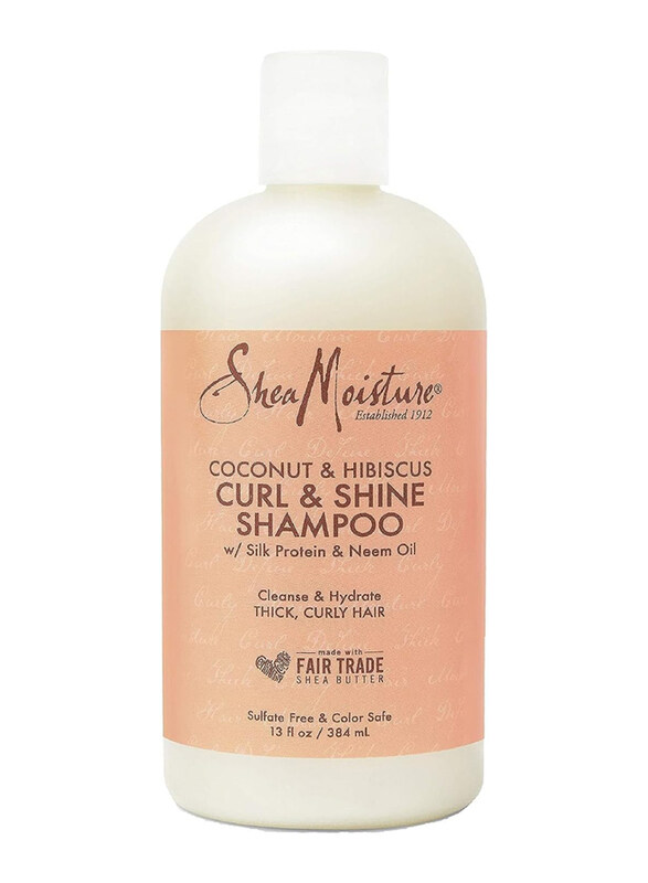 

Shea Moisture Coconut & Hibiscus Curl & Shine Shampoo for Curly Hair, 384ml