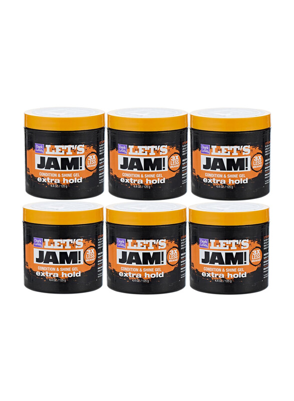 

Dark & Lovely Lets Jam Shine & Conditioning Extra Hold Gel for All Hair Types, 6 x 4oz