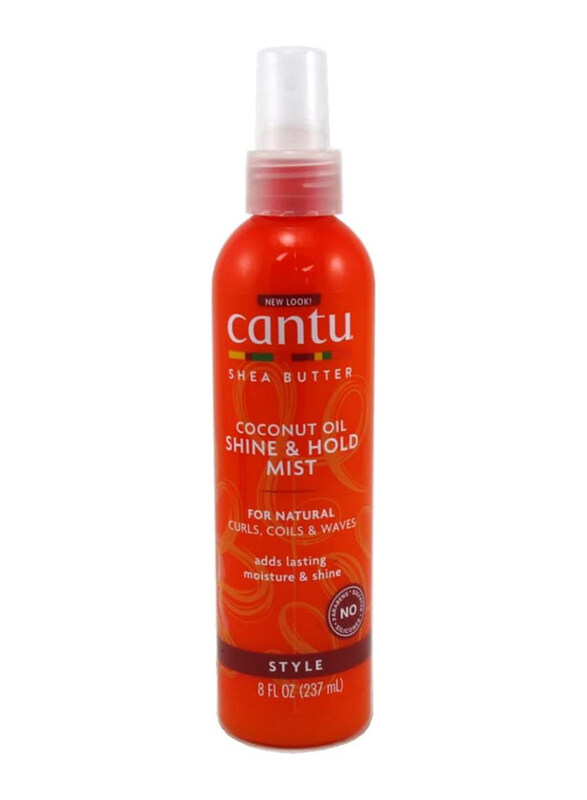 

Cantu Natural Hair Coconut Oil Shine And Hold Mist for Curly Hair, 3 x 8.4oz