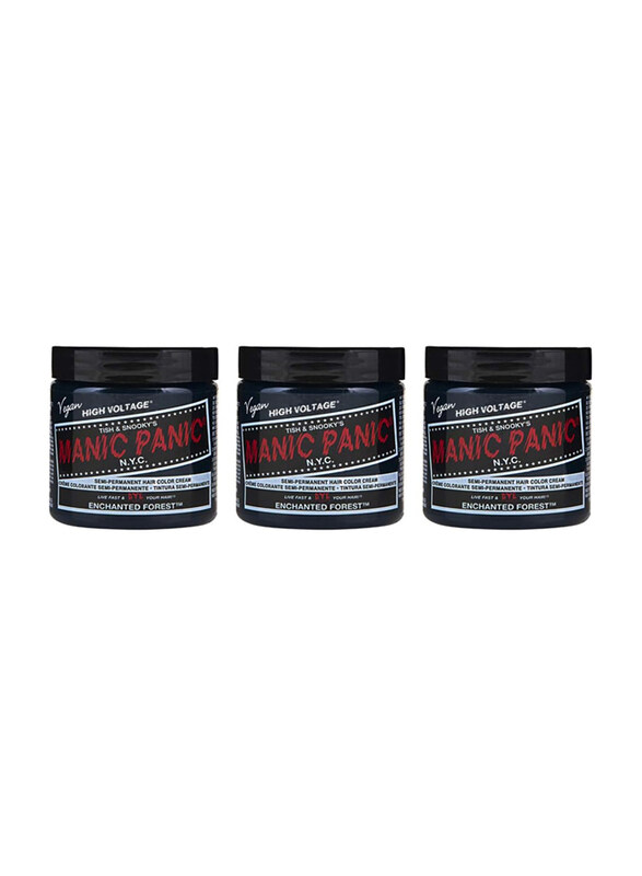 

Manic Panic Semi-Permanent Hair Color Cream, 3 x 118ml, Enchanted Forest
