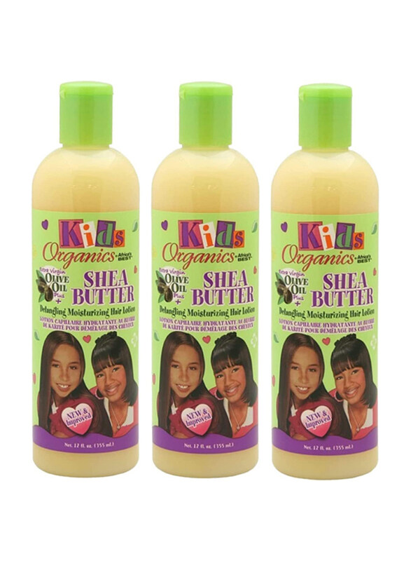 

African Best Kids Originals Lotion Shea Butter Detangling, 3 x 355ml