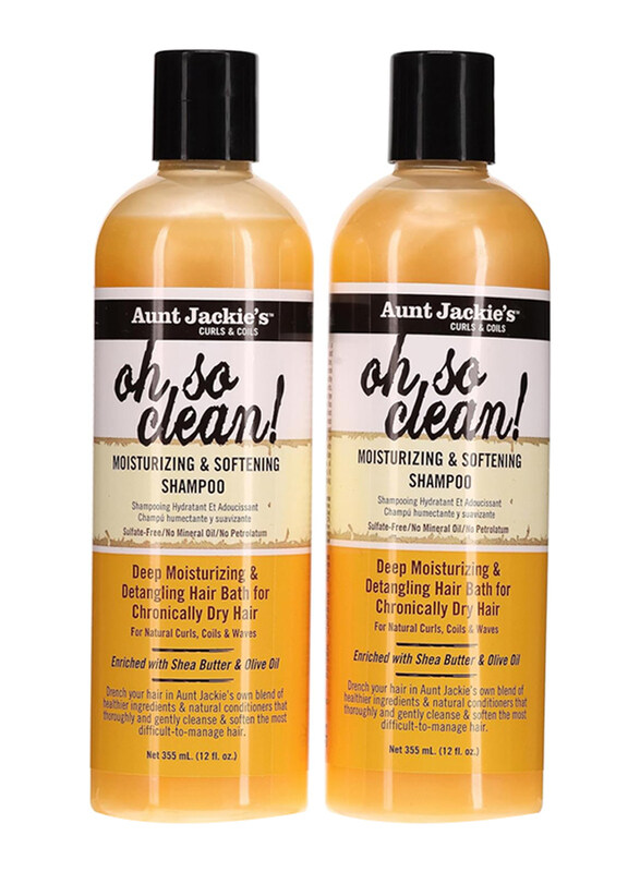 

Aunt Jackie's Oh So Clean Shampoo for All Hair Types, 2 x 354ml