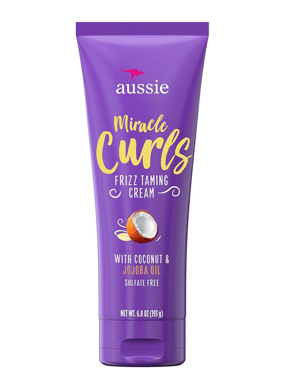 

Aussie Miracle Curls Frizz Taming Cream for Frizzy Hair, 6.8oz