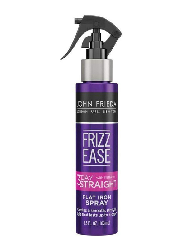 

John Frieda Frizz Ease 3-Day Straight Flat Iron Spray for All Type Hair, 3 x 3.5oz
