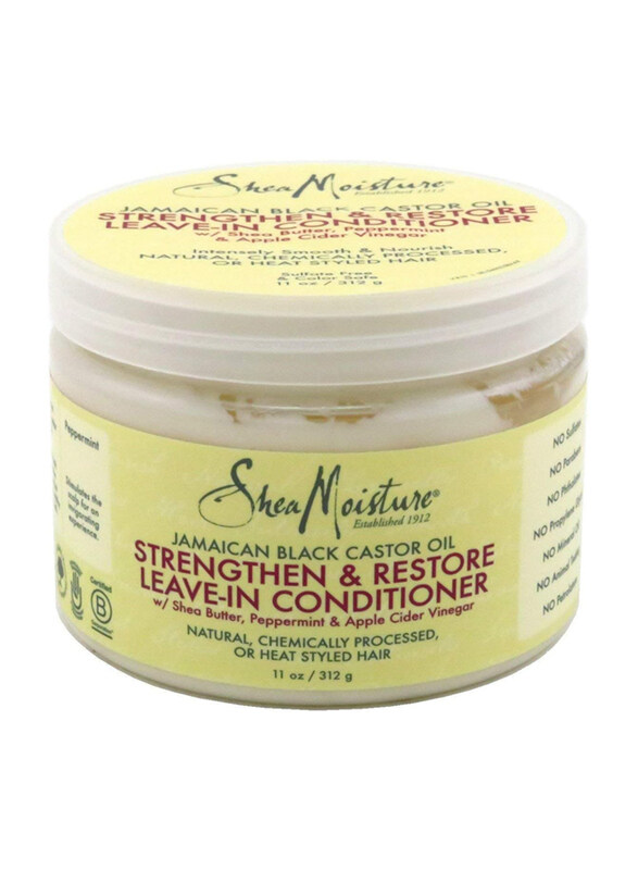 

Shea Moisture Jamaican Black Castor Oil Strengthen and Restore Leave-in Conditioner for All Type Hair, 3 x 11oz