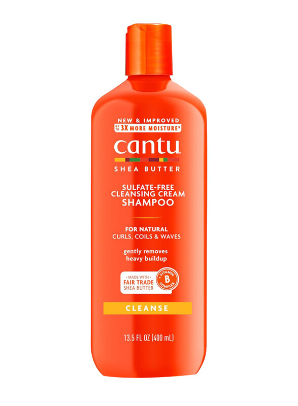 

Cantu Shea Butter Moisturizing Sulphate Free Shampoo for Curly & Textured Hair, 400ml