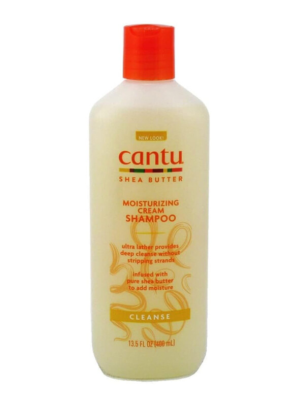 

Cantu Shea Butter Moisturizing Cream Shampoo for Coloured Hair, 2 x 405ml