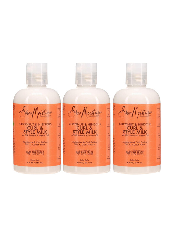 

Shea Moisture Curl and Style Milk Coconut & Hibiscus for All Hair Types, 3 Pieces