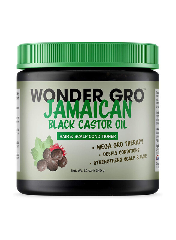 

Wonder Gro Jamaican Black Castor Oil Hair Grease Styling Conditioner for All Type Hair, 12oz