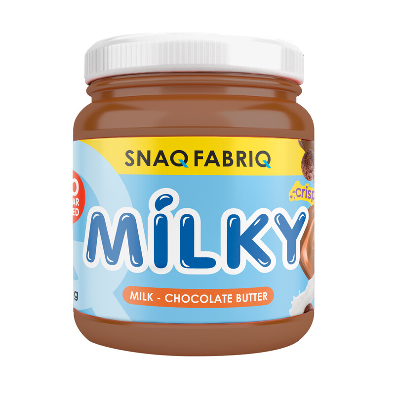 

Snaq Fabriq Milky Milk Chocolate Butter with Crispy Balls No Sugar Added 250g