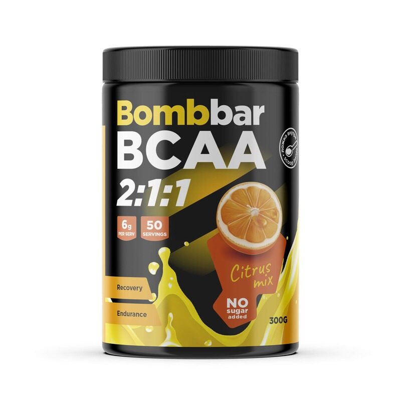 

Bombbar BCAA 2:1:1 Citrus Mix Flavour No Sugar Added 300g