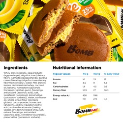 Bombbar Protein Pancake with Banana Cream No Sugar Added 10x40g