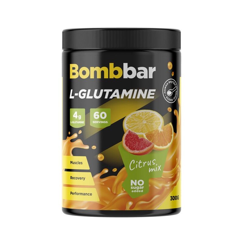 

Bombbar L-Glutamine Citrus Mix Flavour No Sugar Added 300g