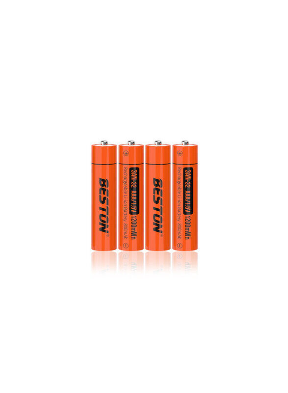 

Beston AAA 1.5V Rechargeable batteries 1200MWH - Pack of 4