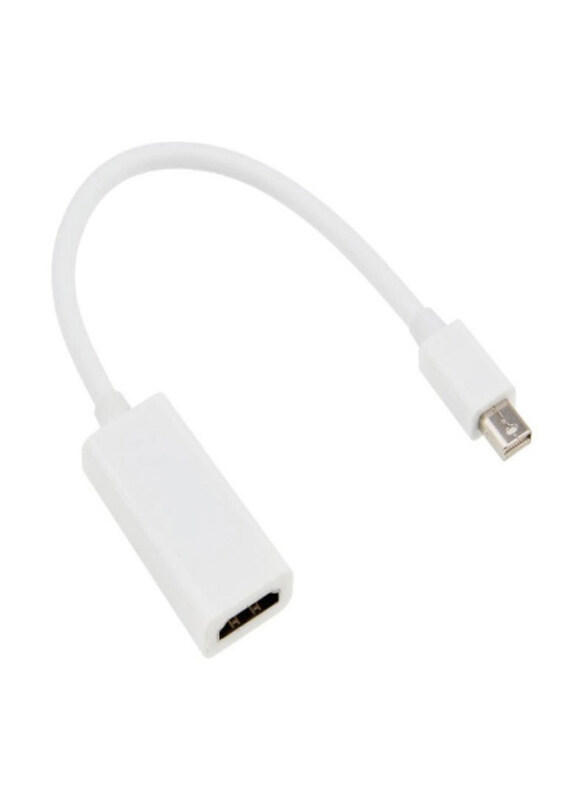 

Vcom 0.2-Meter Mini Display Port DP to HDMI Adapter Cable, White