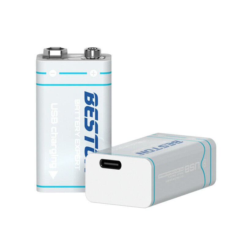 

Beston 9V Rechargeable Battery 1000mAh Type C - Pack of 1