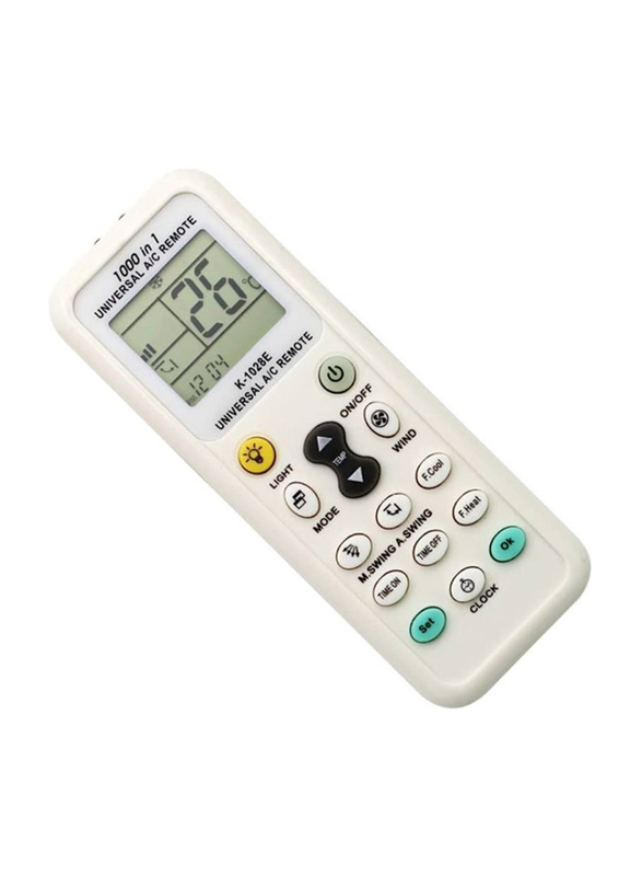 

Generic 1000 in 1 Universal Air Conditioner Remote Control, White