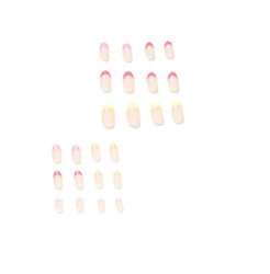 24-Piece Salon Acrylic Reusable False Nails Set Double Tape and Glue Included 1347