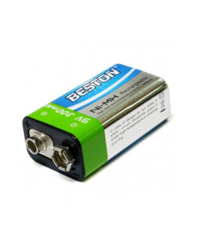 

Beston 9V Rechargeable Battery 300mAh