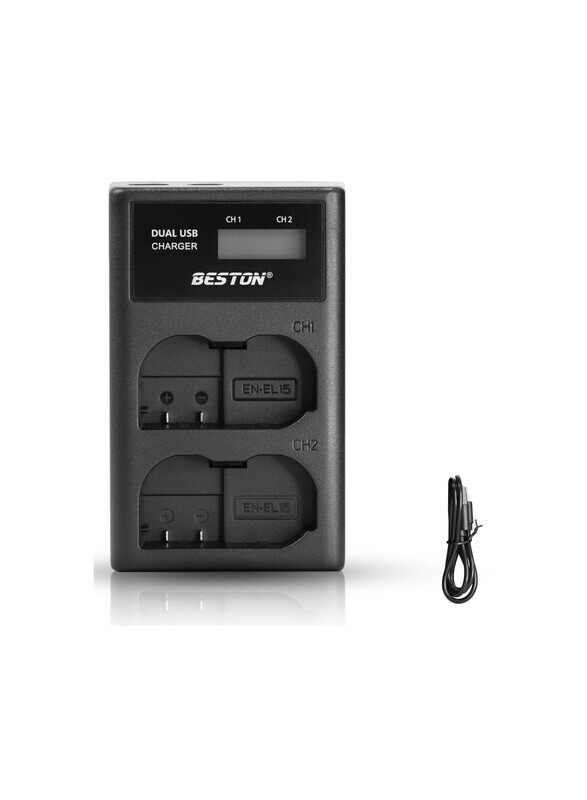 

Beston 2 Slot Smart LCD Charger For Nikon EN-EL15