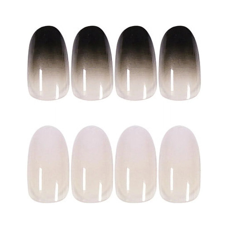 24-Piece Salon Acrylic Reusable False Nails Set Double Tape and Glue Included 868