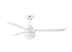 MEGARA WHITE outdoor ceiling fan 122cm with remote control and light integrated