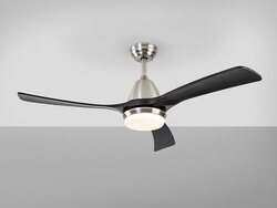 ASPAS nickel/black ceiling fan 132cm light integrated and remote control included