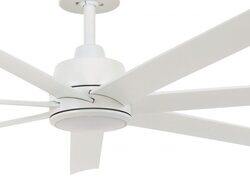 ATLANTA White outdoor ceiling fan 142cm light integrated and remote control included