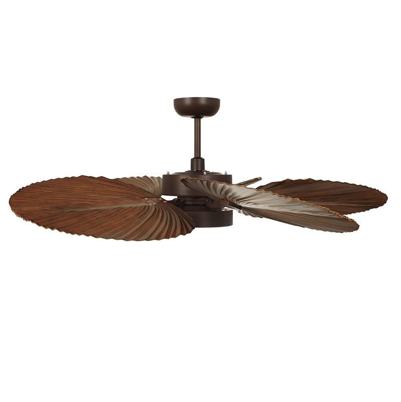 BALI Oil rubbed Bronze/ Koa ceiling fan 132 light integrated and remote control included