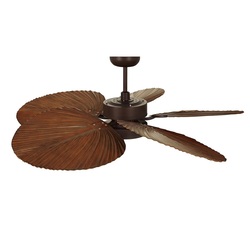 BALI Oil rubbed Bronze/ Koa ceiling fan 132 light integrated and remote control included