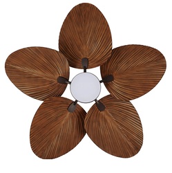 BALI Oil rubbed Bronze/ Koa ceiling fan 132 light integrated and remote control included