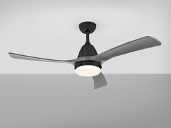 ASPAS black/grey ceiling fan 132cm light integrated and remote control included