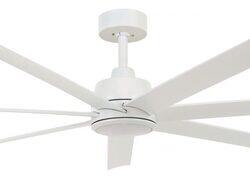 ATLANTA White outdoor ceiling fan 142cm light integrated and remote control included