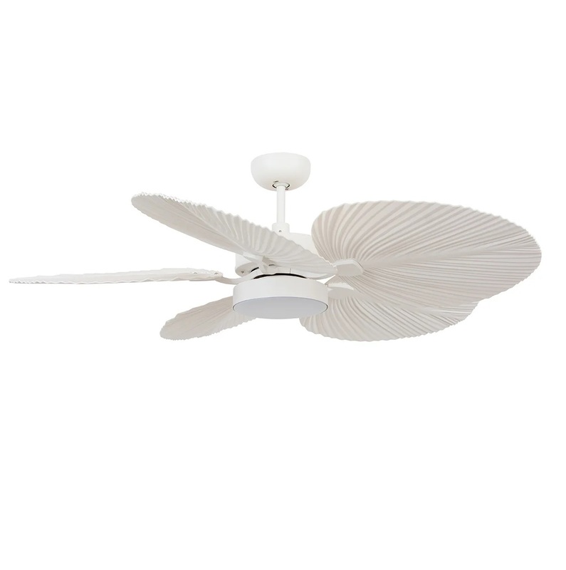 BALI ANTQ White ceiling fan 132 light integrated and remote control included