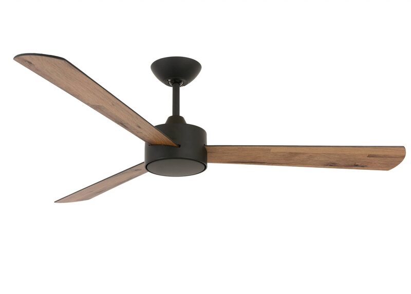 CLIMATE III Black ceiling fan 132 3 blades with remote control