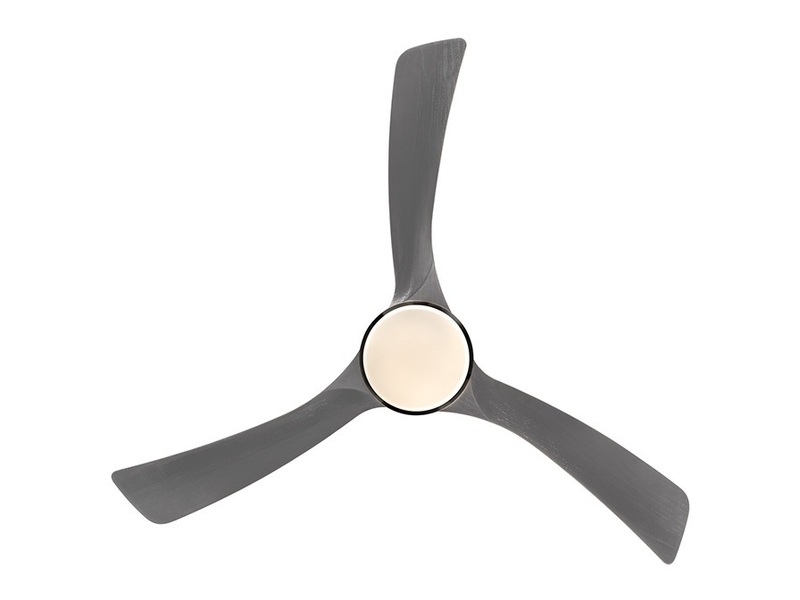 ASPAS black/grey ceiling fan 132cm light integrated and remote control included